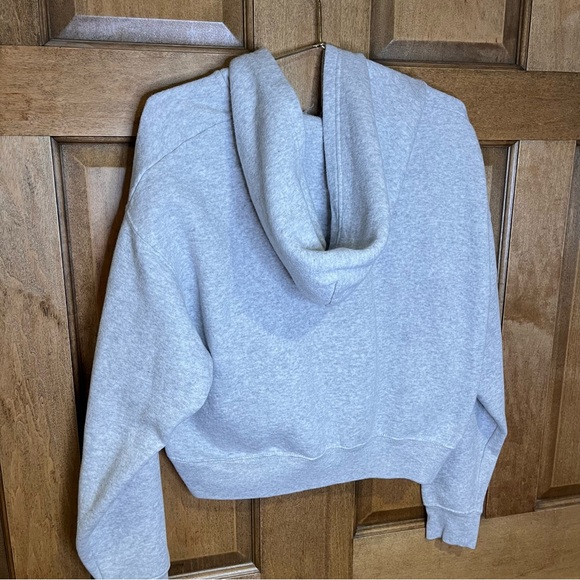 J.o&co Cropped Grey Zip-up Hoodie Size Medium - Picture 6 of 6